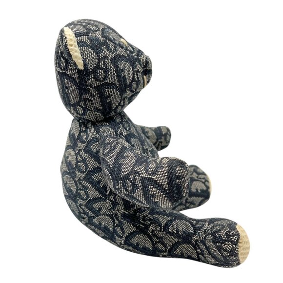 Christian Dior Vintage Trotter Monogram Teddy Bear Plush Toy Blue White [105906] - Picture 7 of 12